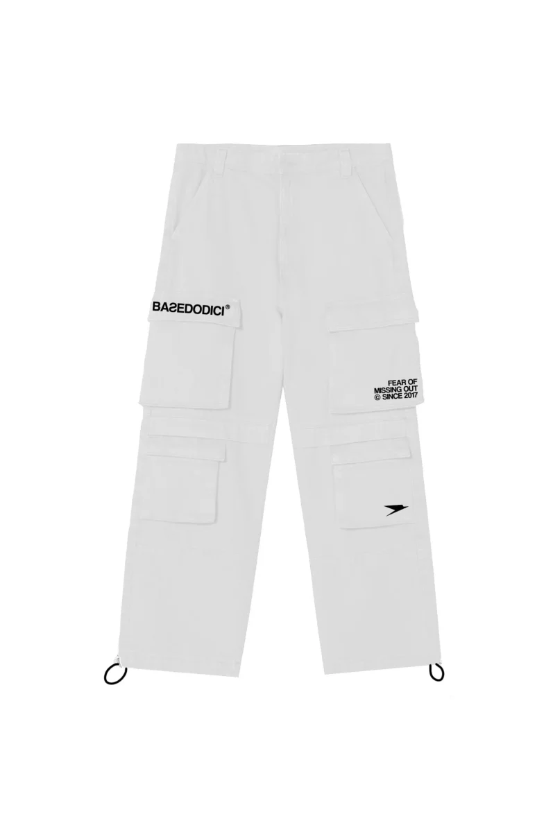 Cargo Pants "FOMO" White - immagine 2