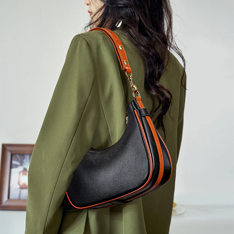 Senior Sense Baguette Baotou Layer Cowhide Women Bag - immagine 5