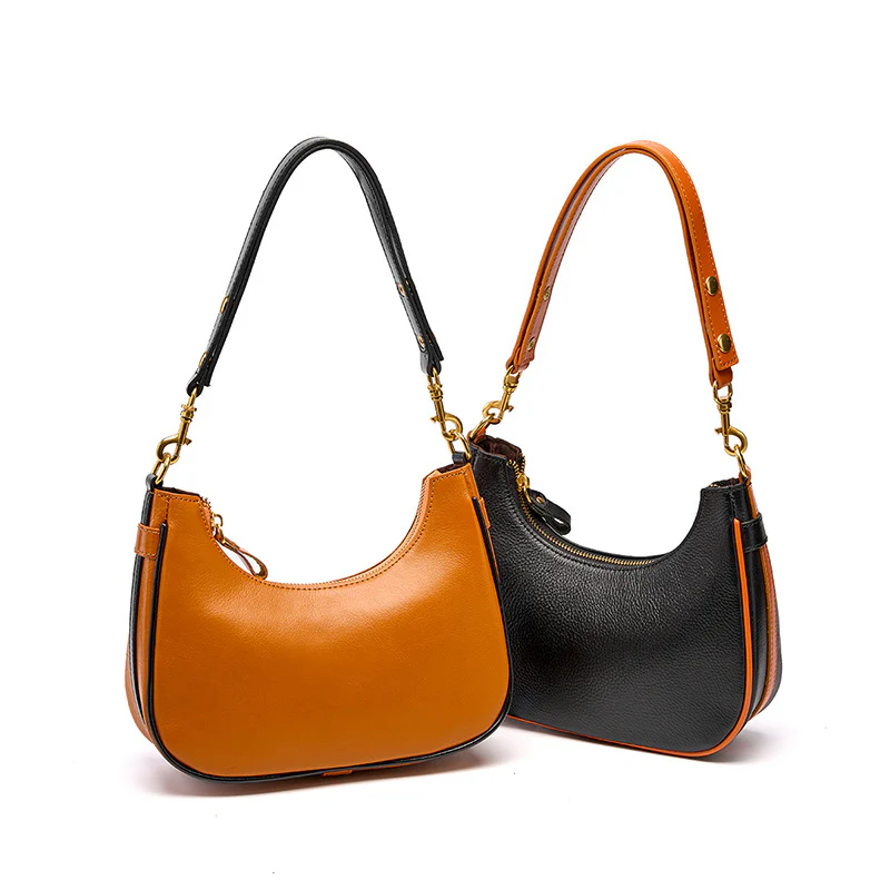 Senior Sense Baguette Baotou Layer Cowhide Women Bag - immagine 3