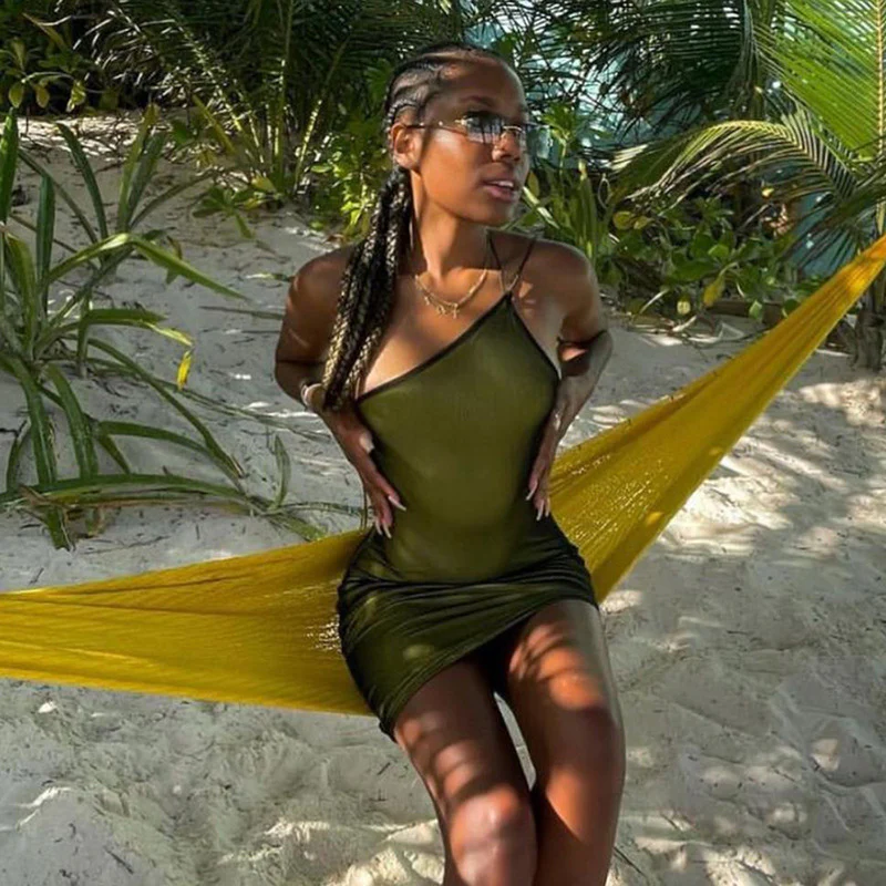 Summer New Women's Fashion Design Sense Tied Slim Fit Sheath Dress For Women - immagine 4