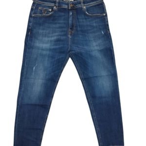 Jeans Fifty Four, pantalone uomo , modello DRONE JB22 col denim scuro , 99% cot 1 % elast