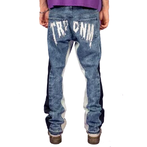 Double knee flare denim "IGNIS" collection