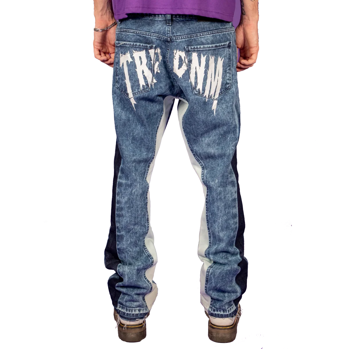 Double knee flare denim "IGNIS" collection - immagine 2