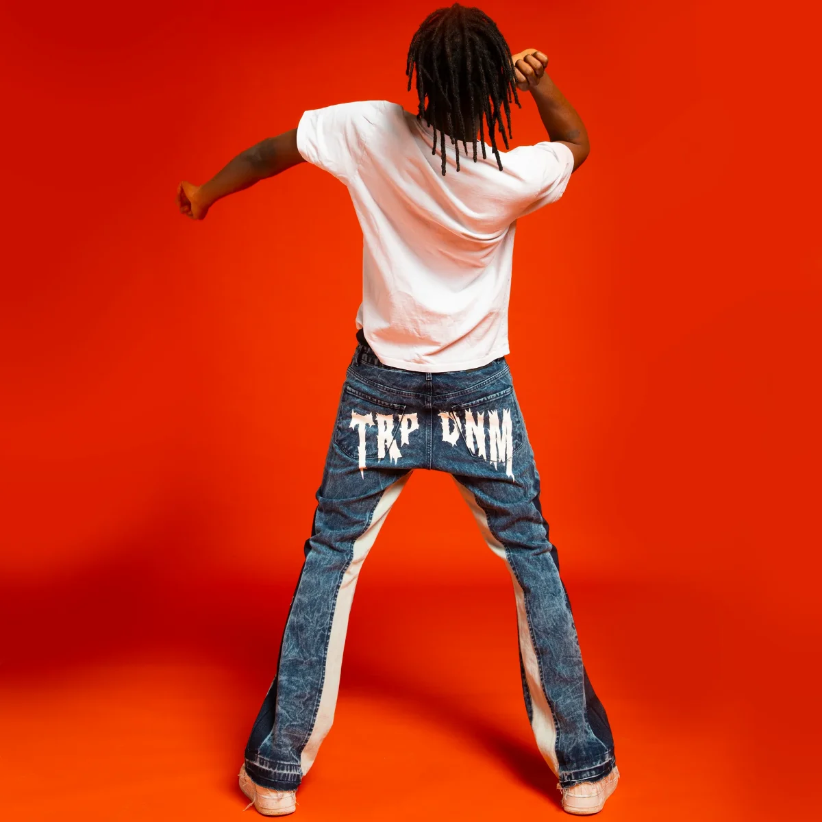 Double knee flare denim "IGNIS" collection - immagine 6