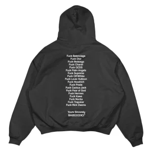 Hoodie "COMFY" FCK Black