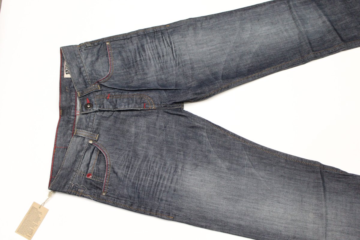 Jeans pantalone uomo rifle 90001-38NCR blu denim tg 30 (46) chiusura bottoni - immagine 3