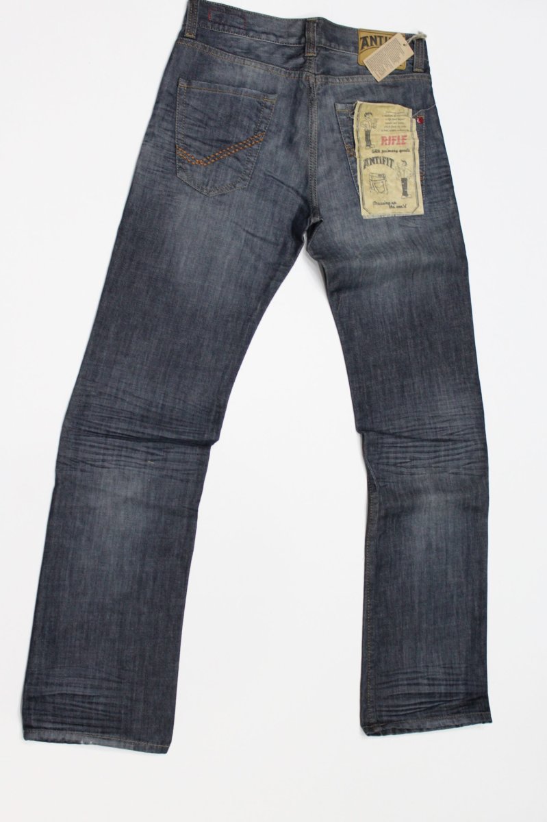 Jeans pantalone uomo rifle 90001-38NCR blu denim tg 30 (46) chiusura bottoni - immagine 4