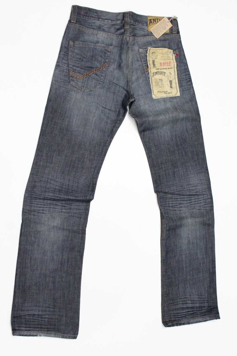 Jeans pantalone uomo rifle 90001-38NCR blu denim tg 30 (46) chiusura bottoni - immagine 6