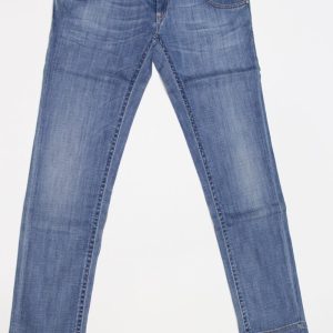 Jeans pantalone donna Meltin POT MONIQUE D1520UK481 blu denim chiaro elasticizzato, tg 32 (46) chiusura zip