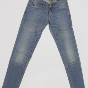 Jeans pantalone donna Construction Zero ANNEL/S SSW311 2440 blu denim chiaro,elasticizzato, tg 30 (44) chiusura zip