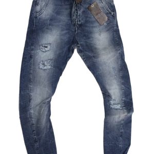 Displaj Jeans uomo Mod Alfred tg 46 blu denim stone washed leggermente elasticizzato