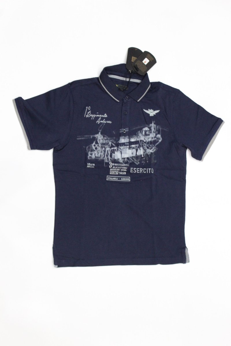 Esercito polo uomo S9F026-5581 tg L Blu - immagine 3