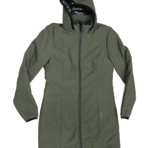TREZ Parka giubbotto donna con cappuccio mod Jador Verde