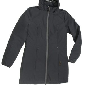 TREZ Parka giubbotto donna con cappuccio mod Jador Nero