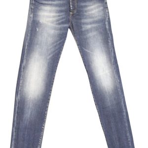 FIFTY FOUR jeans uomo Super Slim con bottoni art Staff 00 J341 tg 33/47 blu denim