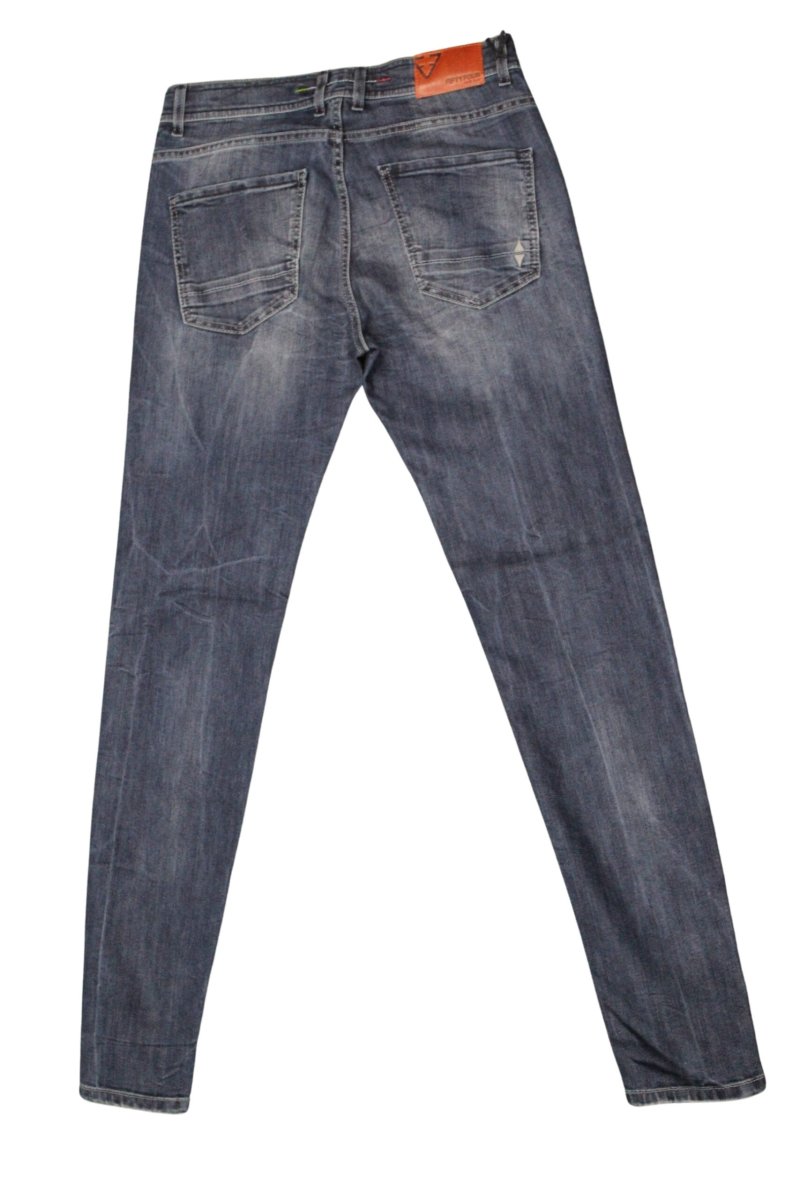 FIFTY FOUR jeans uomo Super Slim con bottoni art Rages 00 J314 tg 29/43 Blu scuro - immagine 3