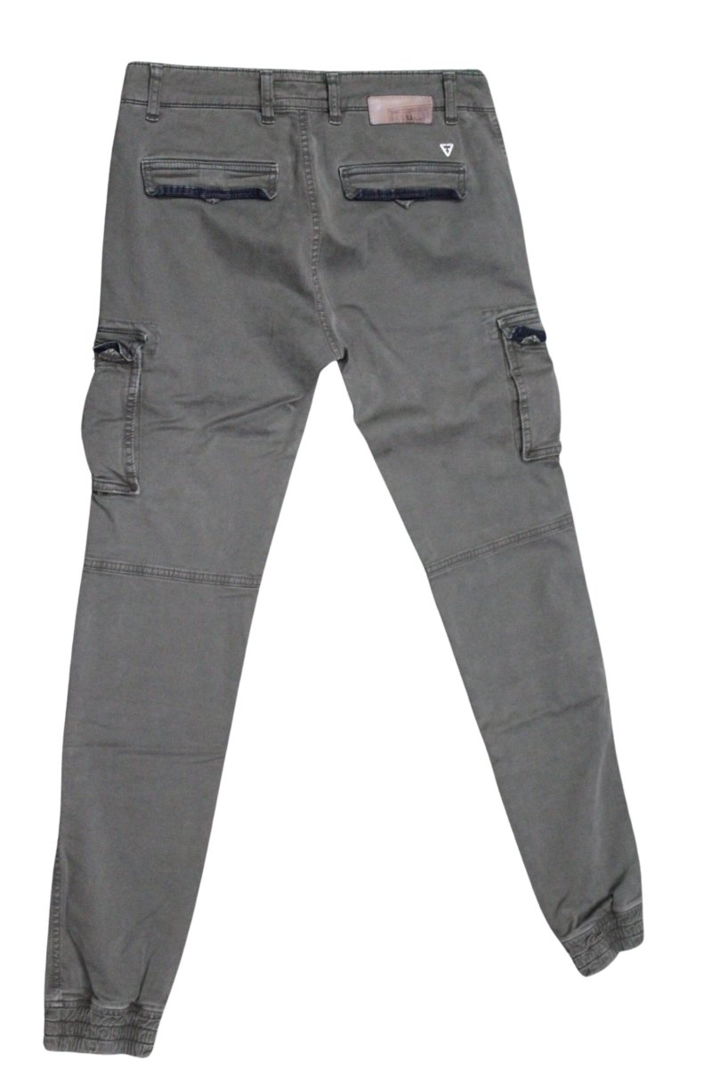 FIFTY FOUR pantalone uomo elasticizzato art Faruk 00 G523 tg 33/47 Verde - immagine 3