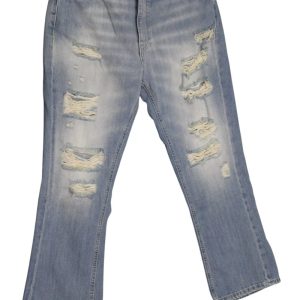 FIFTY FOUR jeans donna non elastico con strappi art Skate 00 J938 tg 28/42 Blu chiaro