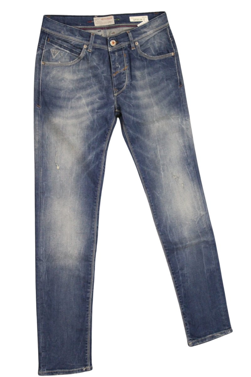 FIFTY FOUR jeans uomo Super Slim con bottoni art Copay 00 J859 tg 32/46 Blu scuro - immagine 2