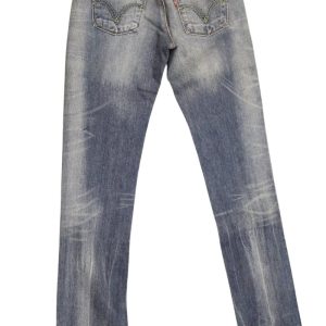 LEVIS jeans donna elasticizzato art 571.00.76 tg 27/41 Blu denim