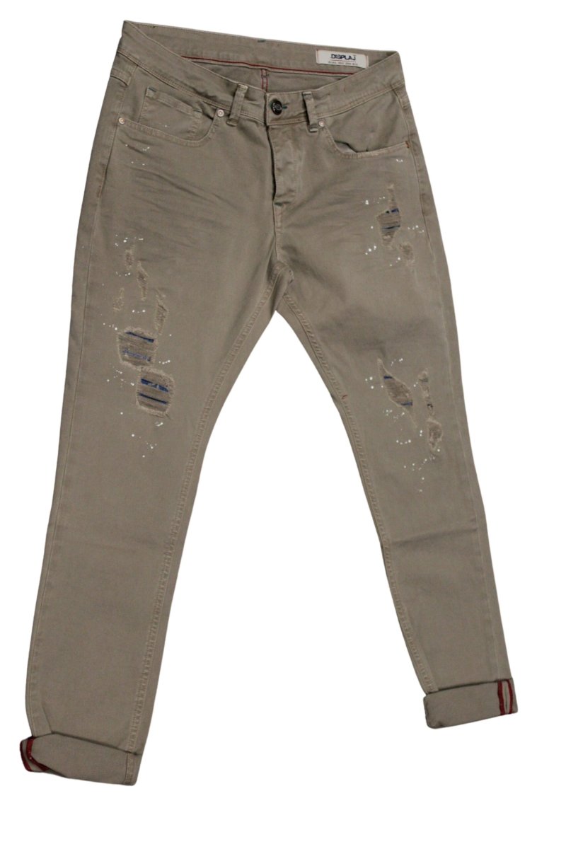 Displaj Jeans uomo vestibilità skinny Mod LONDON 2368 tg 50 Beige - immagine 2