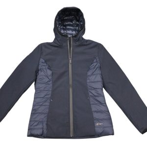 TREZ Giubbotto donna con cappuccio mod JESSICA-1001 Blu