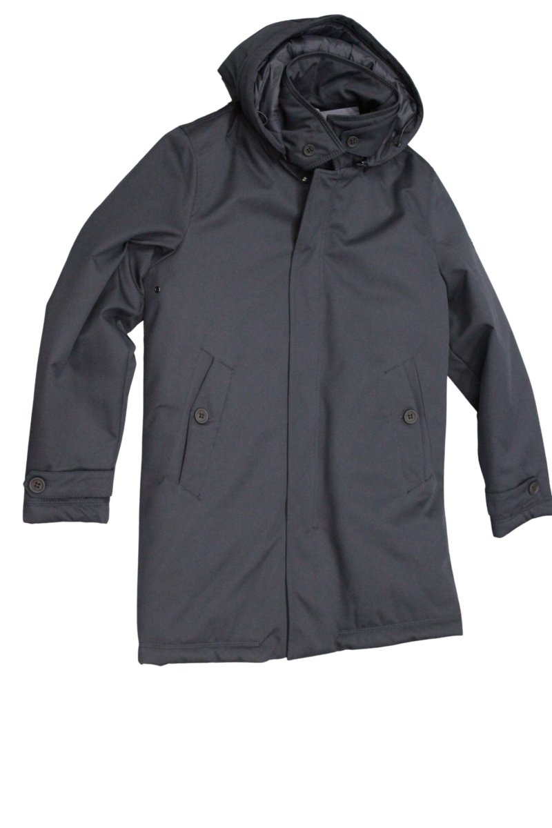 DOUBLE EIGHT Trench Cappotto Uomo con cappuccio staccabile art JOKE8