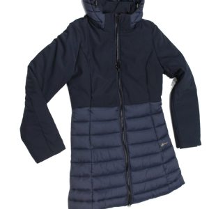 TREZ Giaccone donna con cappuccio staccabile mod JETTY-1001 Blu