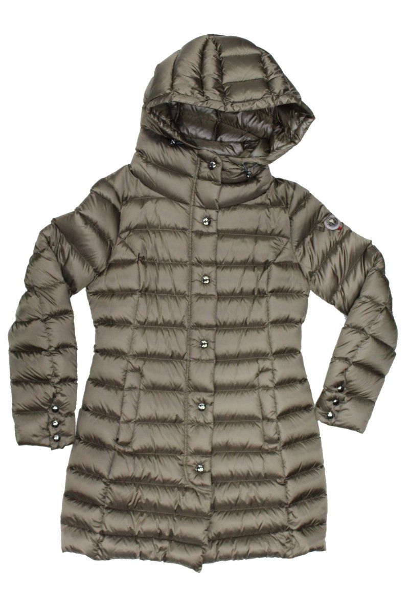 CAPE HORN Piumino Donna con cappuccio mod Blanca Verde Militare