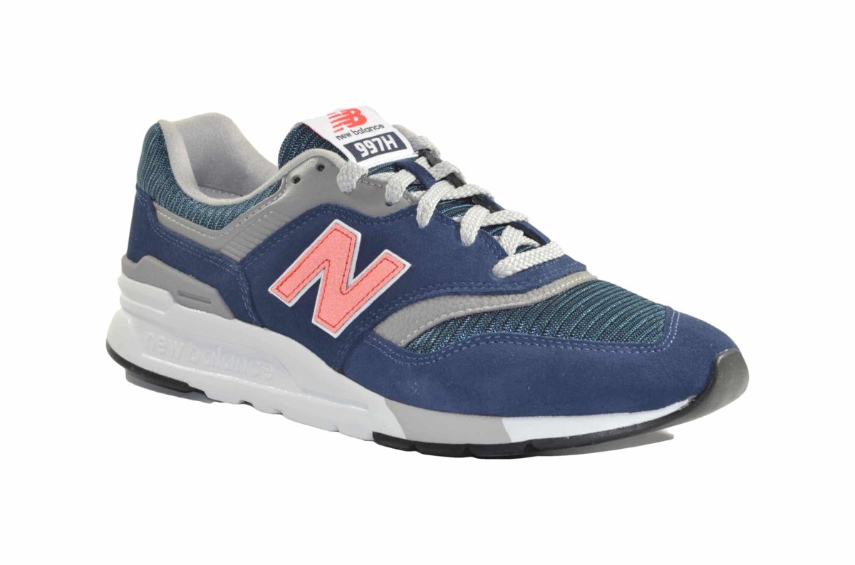 Scarpa da ginnastica uomo new balance cm997hay colore blu arancio - immagine 4