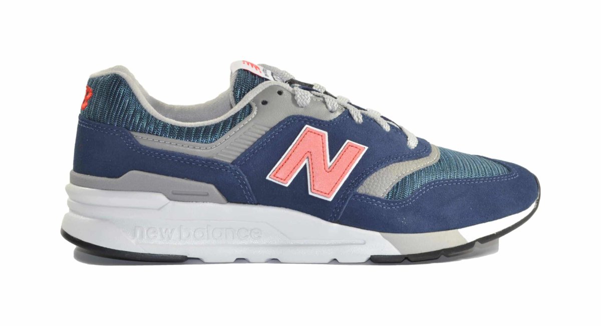 Scarpa da ginnastica uomo new balance cm997hay colore blu arancio - immagine 3