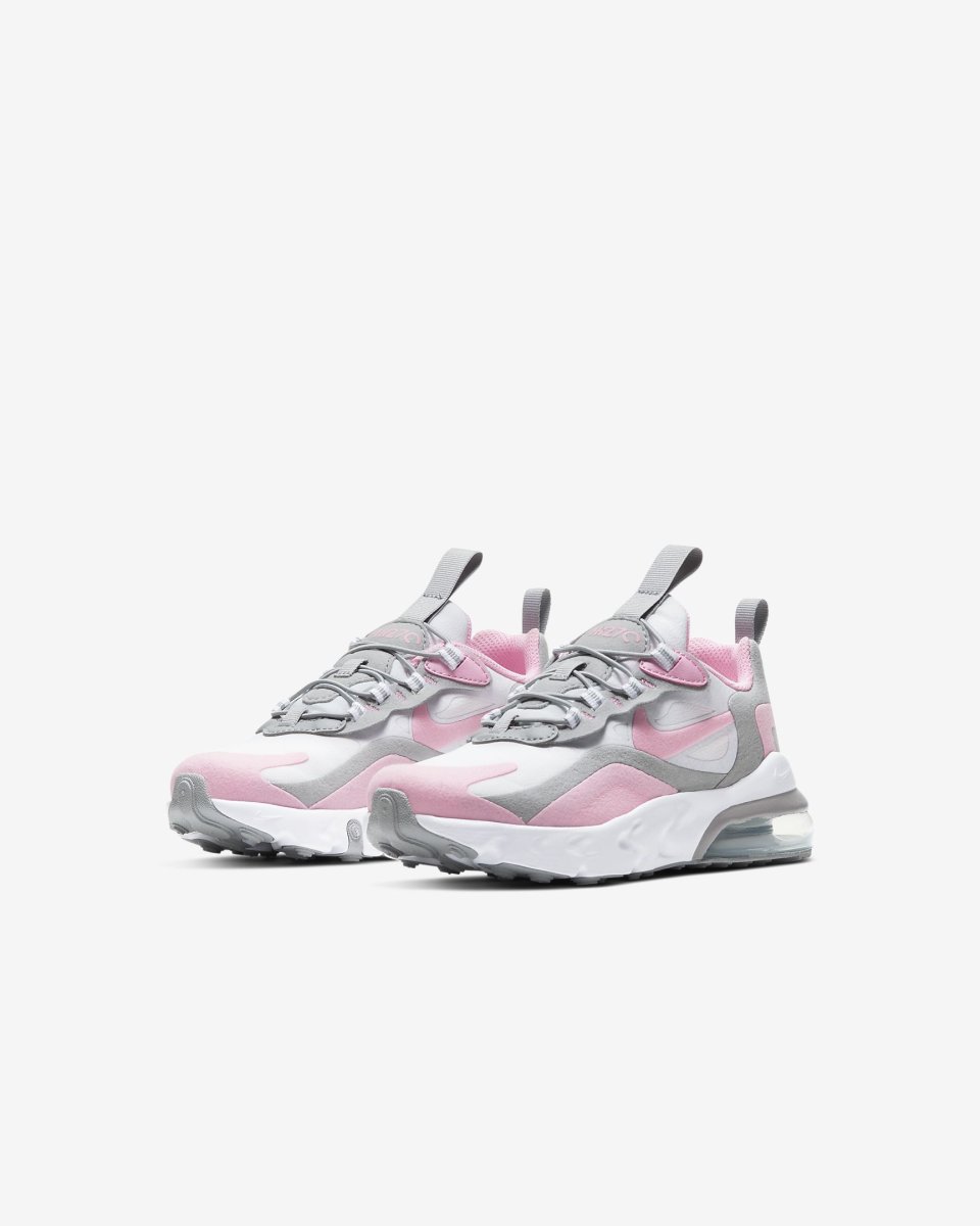 Scarpa da ginnastica donna Nike air Max 270 react bianco rosa BQ0103104 - immagine 6