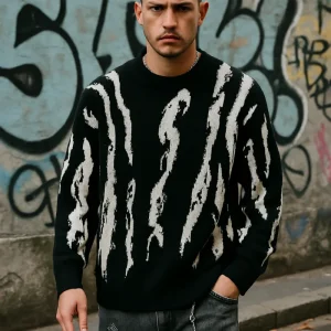 Maglione reverse uomo nero