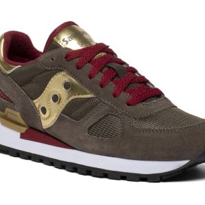 Saucony Originals Shadow Sneakers Donna Crocodile Gold