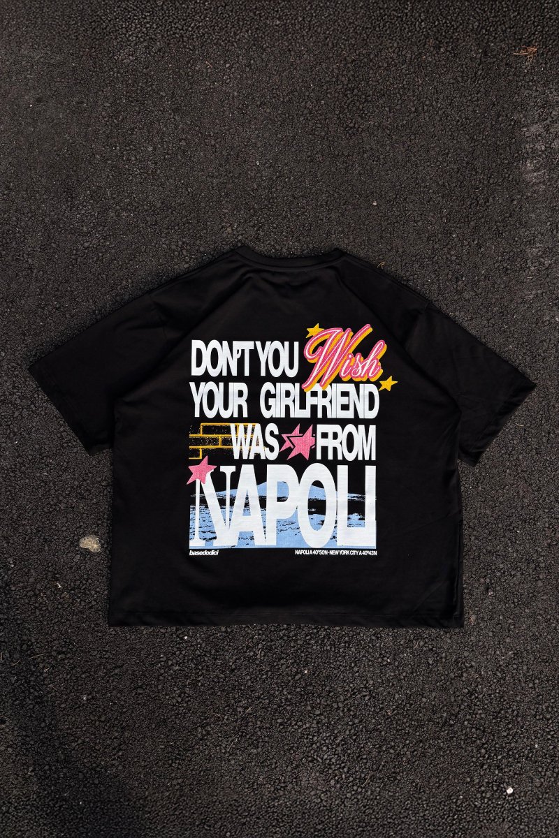 T-Shirt “WISHYOUR” Girlfriend Black/Multi - immagine 4
