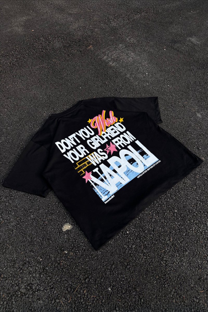 T-Shirt “WISHYOUR” Girlfriend Black/Multi - immagine 3