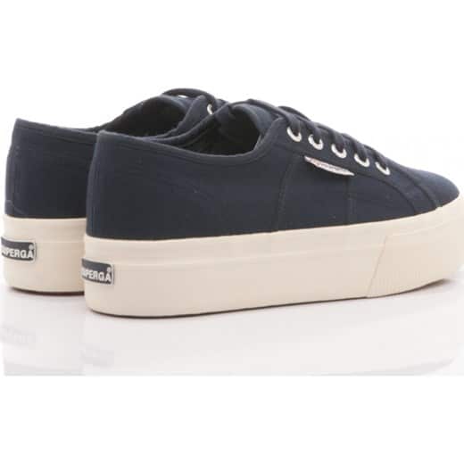 Scarpa da ginnastica donna con zeppa superga 2790 colore navy - immagine 3