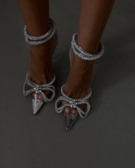 tacchi donna fiocco Glitter - immagine 3