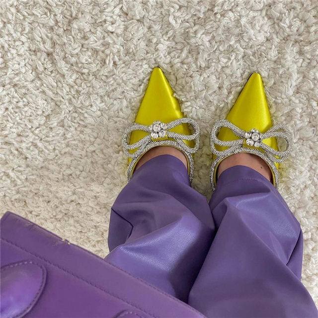 tacchi donna fiocco Glitter - immagine 5