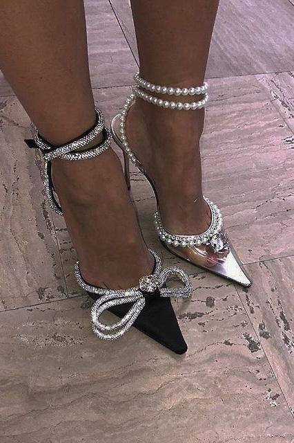 tacchi donna fiocco Glitter - immagine 6